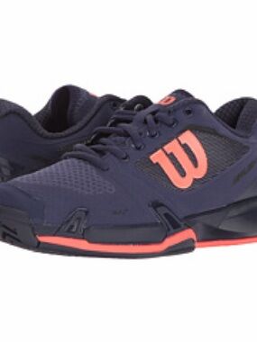 Wilson Unisex Purple Tennis Trainers with Orange Logo